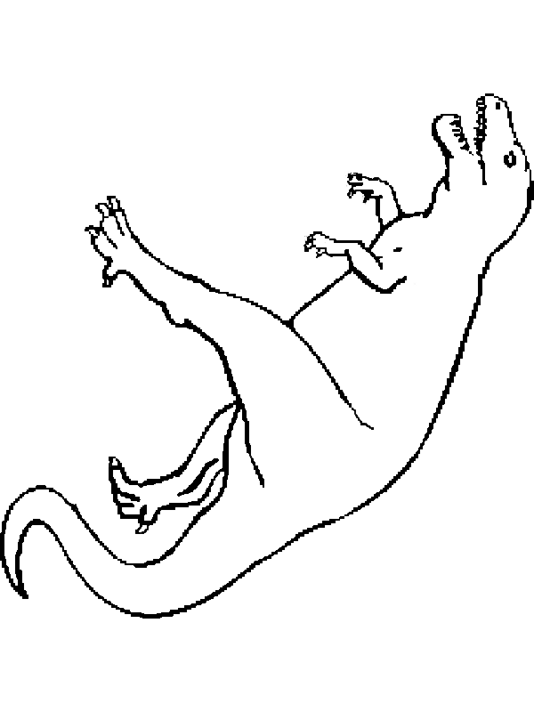 Click to print dinosaur coloring page.