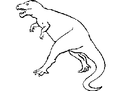 t-rex coloring page