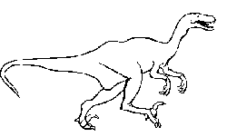 velociraptor coloring page